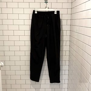 Black drawstring pants